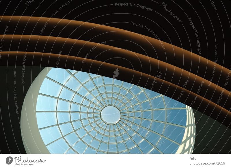 decke Kuppeldach rund Licht Kunst Kaufhaus Fenster Decke Glas Bogen Beleuchtung Strukturen & Formen gibs Ecke verfaulen Münster oben Architektur