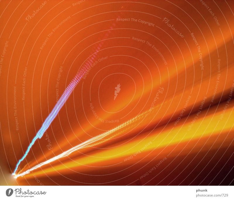 tunnelblick wackelig Tunnel Licht Geschwindigkeit Langzeitbelichtung gelbrot