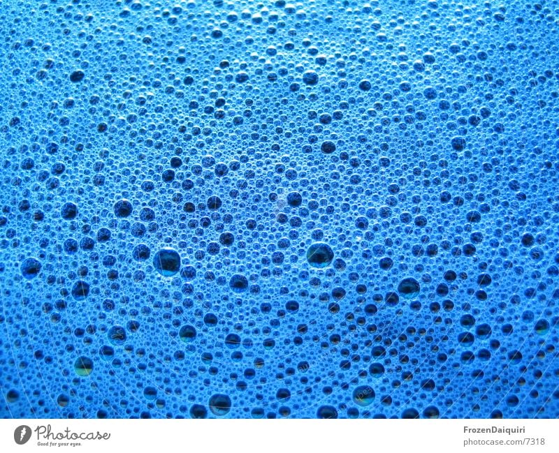 Teppichfärben #2 schwarz Makroaufnahme Schaum Muster Nahaufnahme blau blasen Blase blue black foam scum small blister vesicles pattern