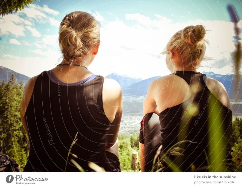 mal wieder zeit fürs wesentliche. harmonisch Wohlgefühl Zufriedenheit Sinnesorgane Erholung Ausflug Ferne Freiheit Sommer Sommerurlaub Berge u. Gebirge wandern