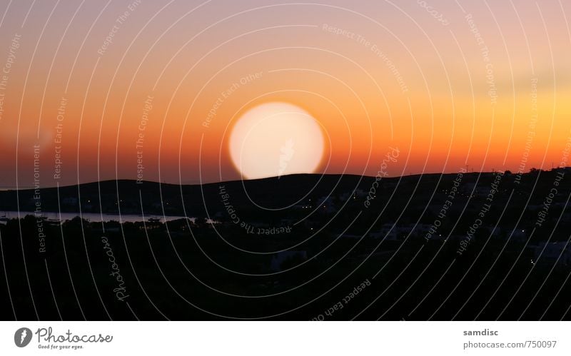 Sonnenuntergang Umwelt Natur Landschaft Himmel Nachthimmel Horizont Sonnenaufgang Mond Vollmond Sommer Klima Schönes Wetter Feld Felsen Bucht Meer Lebensfreude