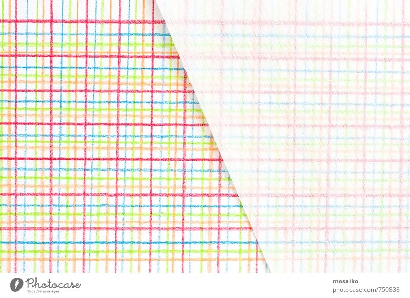 Papierdesign Stil Design Gemälde Zettel Dekoration & Verzierung Streifen genießen schreiben Spielen blau mehrfarbig gelb grün rot weiß ruhig Überraschung