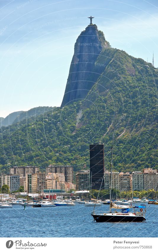 Rio de Janeiro 1 Wasser See Rodrigo de Freitas Brasilien Südamerika Stadt Hafenstadt Menschenleer Sehenswürdigkeit Wahrzeichen Denkmal Blick Natur