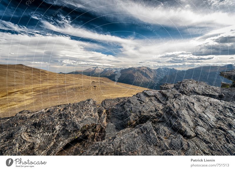 Wyoming View Ferien & Urlaub & Reisen Ausflug Abenteuer Ferne Freiheit Expedition Umwelt Natur Landschaft Urelemente Himmel Wolken Klimawandel Wetter