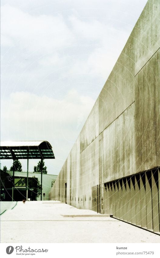 am Strich 3 Wand Beton Hund Himmel Architektur sky Bodenbelag Scan Mauer Treppe