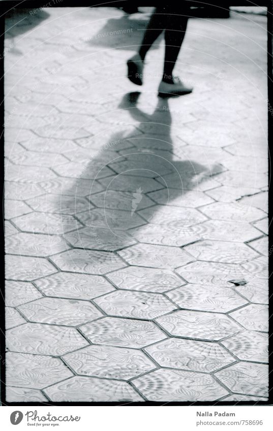 Gaudischer Trottoir elegant Mensch feminin Frau Erwachsene Fuß 1 Architektur Passeig de Gracia Eixample Barcelona Spanien Europa Stadt Hafenstadt Stadtzentrum