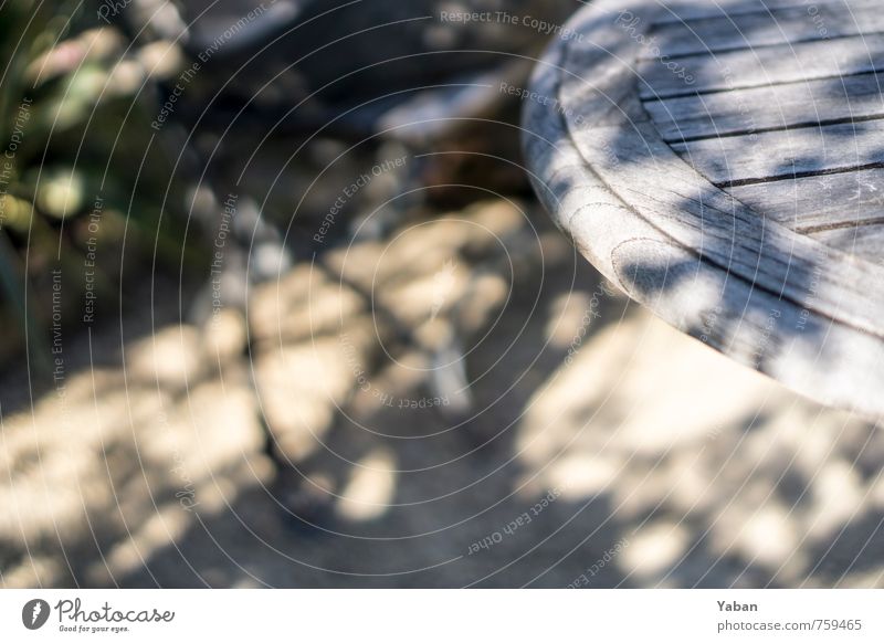 Sommereckle Garten Tisch Park Holz sitzen Freizeit & Hobby genießen Gesellschaft (Soziologie) Farbfoto Außenaufnahme Menschenleer Tag Licht Schatten