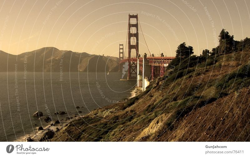 Das Tor zur Welt Golden Gate Bridge San Francisco Kalifornien ruhig Küste Brücke bridge