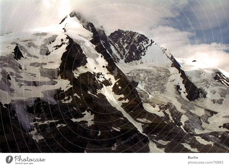 Großglockner Gletscher Einsamkeit unwegsam Gipfel Berge u. Gebirge Schnee Eis Himmel