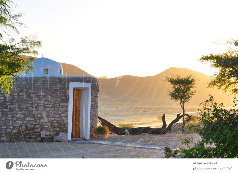 Sonnenuntergang Tsondab Valley, Namibia Ferien & Urlaub & Reisen Ferne Safari Haus Wolkenloser Himmel Sonnenaufgang Sonnenlicht Schönes Wetter Wärme Hügel Wüste