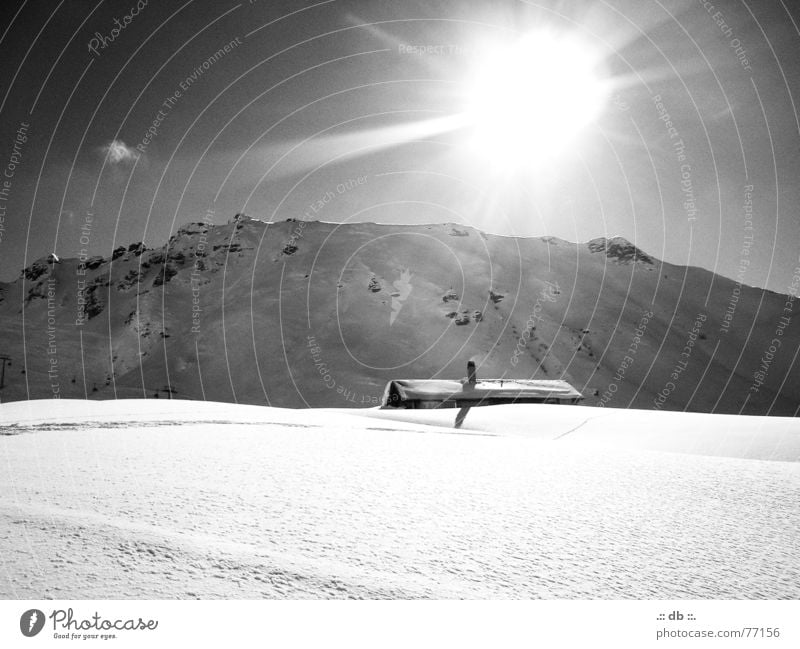 .::WINTER_TRAUM::. Ferien & Urlaub & Reisen Haus Schweiz Schnee Sonne Berge u. Gebirge Schwarzweißfoto