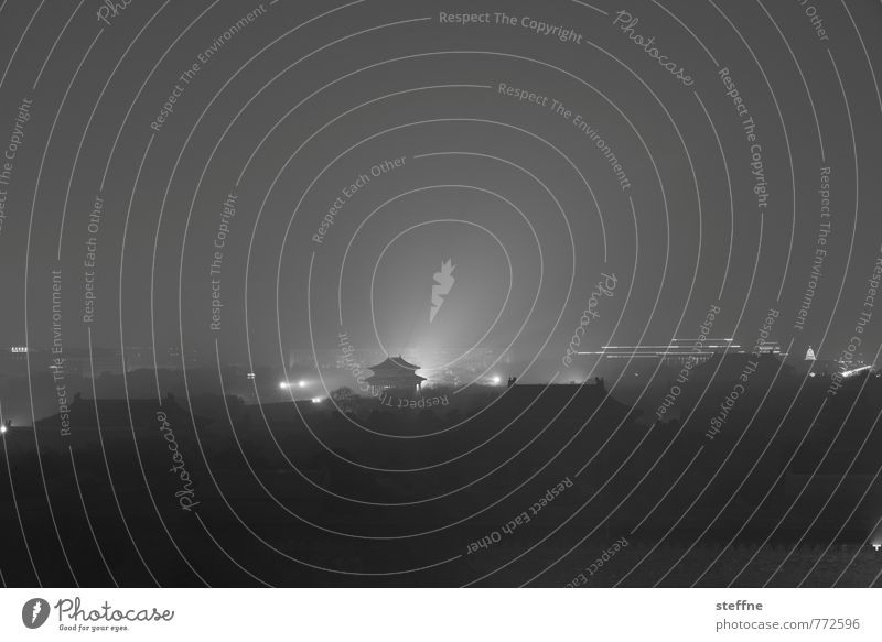 Stadt, verboten und geheimnisvoll Peking China Altstadt Sehenswürdigkeit Wahrzeichen Verbotene Stadt außergewöhnlich Nachtaufnahme Langzeitbelichtung leuchten