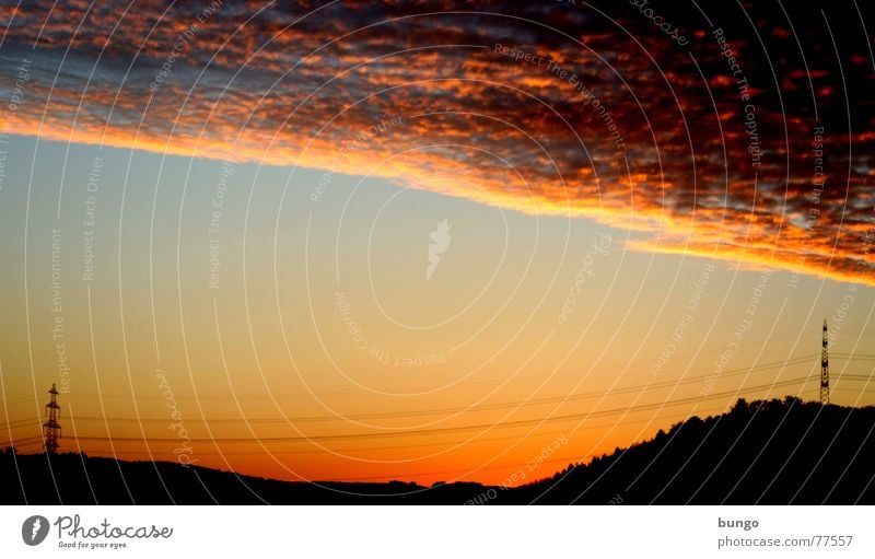 Hoffnung Baum Wolken schlechtes Wetter dunkel bedrohlich Dämmerung Nacht Horizont Sonnenuntergang träumen Traumwelt Einsamkeit harmonisch Farbenspiel Romantik