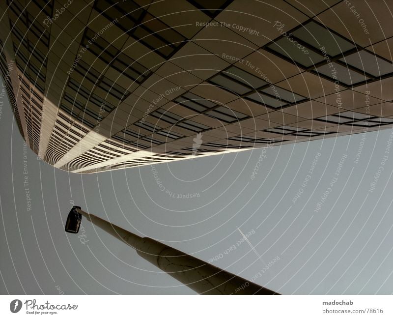 SYMBIOSE Himmel Wolken schlechtes Wetter himmlisch Götter Unendlichkeit Haus Hochhaus Gebäude Material Fenster live Block Beton Etage Vermieter Mieter trist