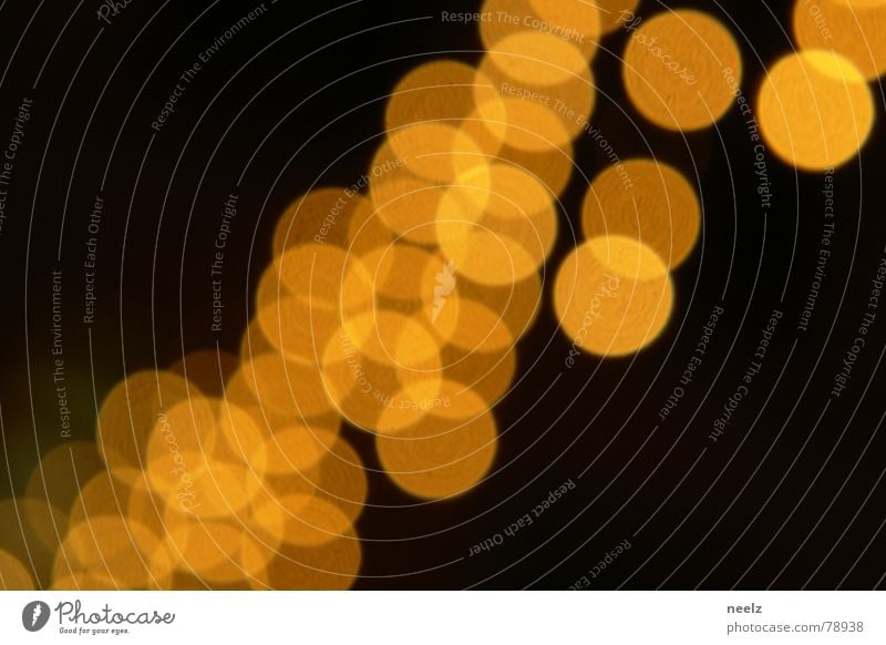 | dot.s | Licht Unschärfe gelb dunkel braun Kreis Lichtbrechung Streulicht Weihnachten & Advent Winter Strahlung Nacht vage Physik sterntaler