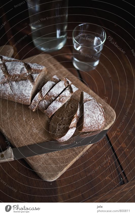 brot Lebensmittel Brot Ernährung Frühstück Abendessen Bioprodukte Vegetarische Ernährung Getränk Erfrischungsgetränk Trinkwasser Flasche Glas Messer