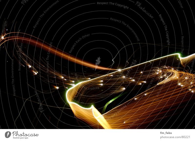 Feuerprobe Silvester u. Neujahr mehrfarbig Fächer Nacht Feuerwerk dauerfeuer feuerprobe Farbe Linie Punkt Brand Dynamik jahresausklang knallig jahreswende