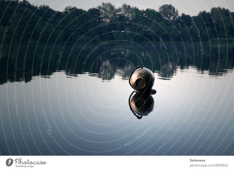 abtauchen Freizeit & Hobby Angeln Ausflug Abenteuer Ferne Freiheit Expedition Mensch 1 Umwelt Natur Seeufer Flussufer Teich Schifffahrt Helm nass natürlich