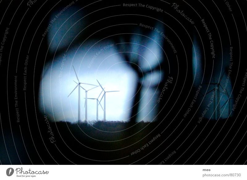 Tunnel Ferne drehen Licht Loch Industrie kalktagebau tele Schatten Makroaufnahme Windkraftanlage