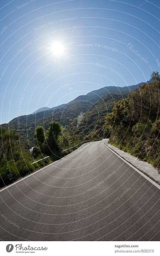 POINT OF VIEW Kreta Griechenland Krasi Sonnenaufgang Pass Serpentinen Landstraße Ferien & Urlaub & Reisen Reisefotografie Idylle Freiheit Postkarte Tourismus