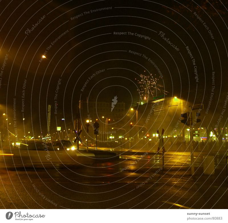 ~bright~night~ Silvester u. Neujahr Nacht Verkehr Leben Mannheim Licht Verkehrswege Fahrzeug Feuerwerk light jahreswende jahresabschluss