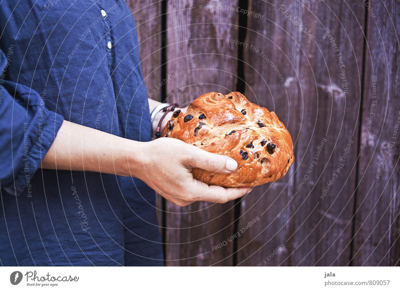 kuchen Lebensmittel Kuchen hefekuchen Rosinen Ernährung Kaffeetrinken Vegetarische Ernährung Mensch feminin Frau Erwachsene Körper Arme Hand 1 30-45 Jahre