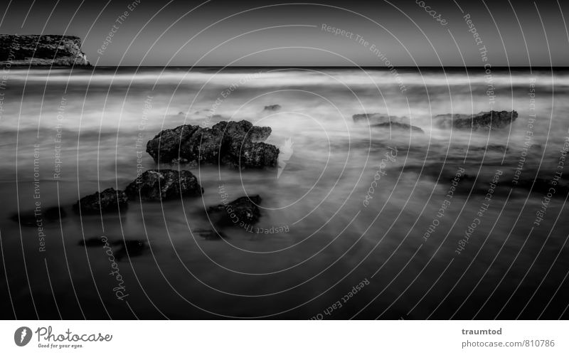 Son Bou, Menorca Natur Landschaft Horizont Wind Wellen Küste Strand Bucht Meer Insel Menschenleer Stein Wasser Schwimmen & Baden ästhetisch Gefühle Stimmung