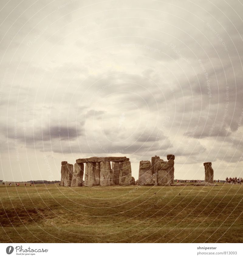 Stonehenge Ferien & Urlaub & Reisen Tourismus Ausflug Ferne Sightseeing Expedition Sommerurlaub Kultur Steinkreis Vergangenheit Umwelt Natur Landschaft