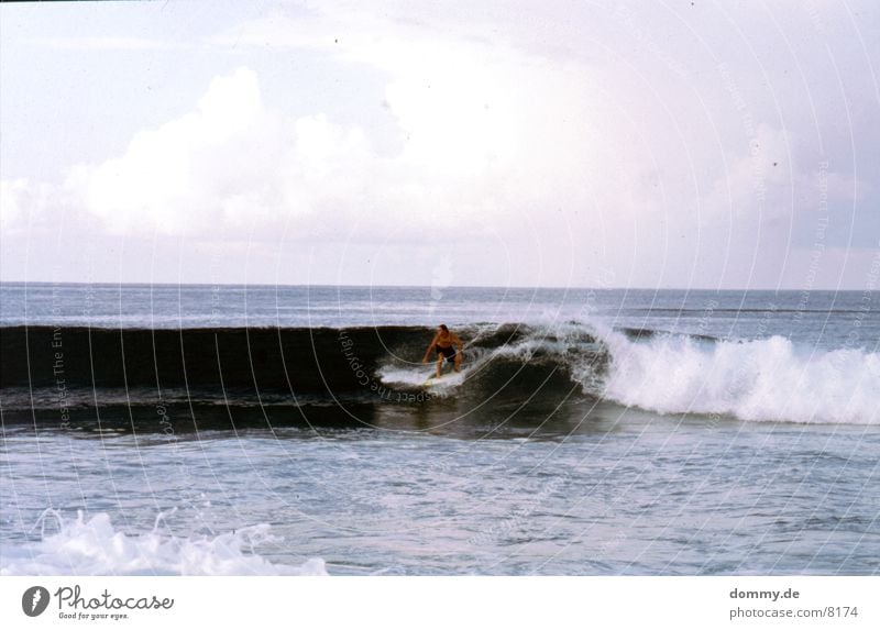 Surfer Wellen Wasser atmen fliegen Sri Lanka Farbfoto