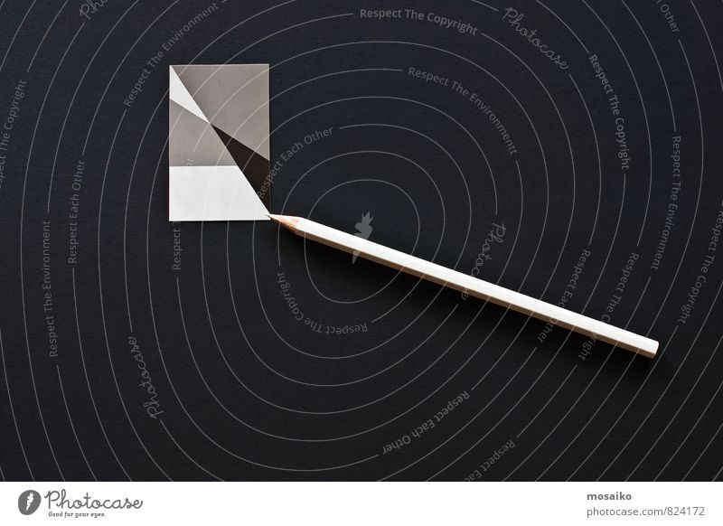 Bleistift auf grafischem Hintergrund Schreibtisch Tisch Arbeit & Erwerbstätigkeit Beruf Arbeitsplatz Büro Business Sitzung Computer Technik & Technologie Papier
