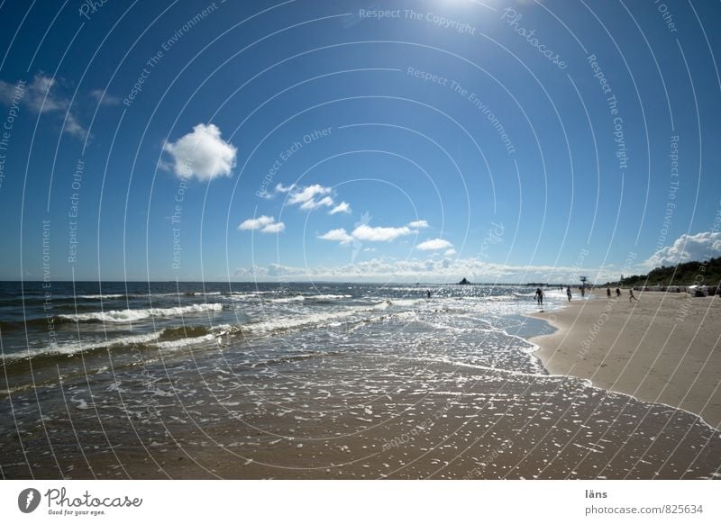 zwischen Himmel und Erde Wohlgefühl Zufriedenheit Schwimmen & Baden Ferien & Urlaub & Reisen Tourismus Ausflug Ferne Freiheit Insel Urelemente Sand Luft Wolken