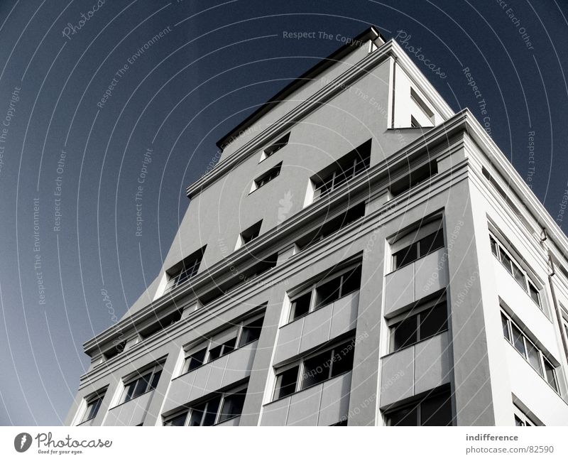 The Mill front view Stadt Himmel Italien modern mill architecture building window restructured sky blue