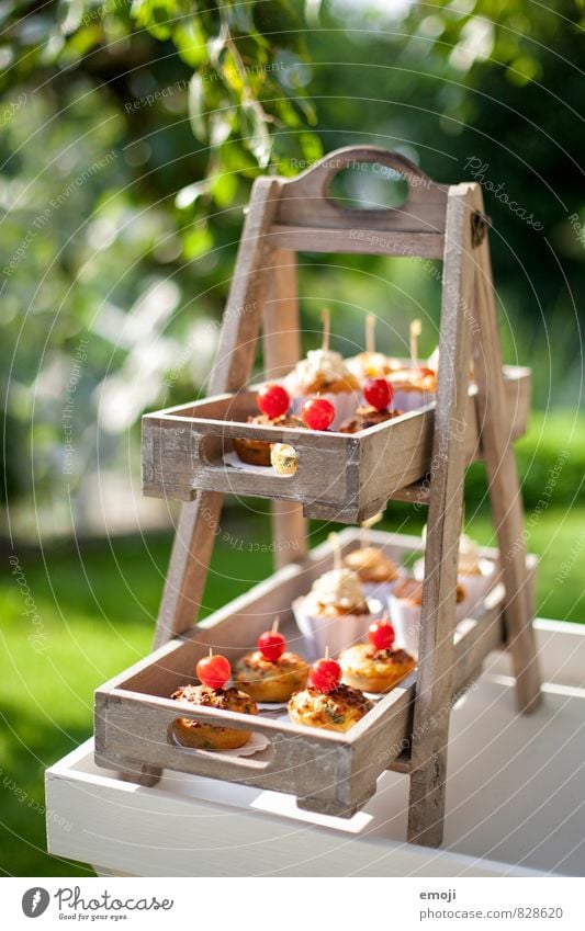 Kleinigkeiten Teigwaren Backwaren Dessert Süßwaren Ernährung Picknick Natur lecker süß Cupcake Muffin Farbfoto Außenaufnahme Menschenleer Tag