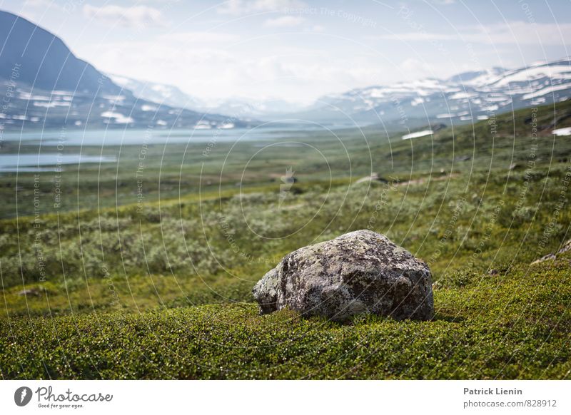 Berglandschaft in Nordschweden Erholung Ferien & Urlaub & Reisen Tourismus Ausflug Abenteuer Ferne Freiheit Camping Umwelt Natur Landschaft Urelemente Luft