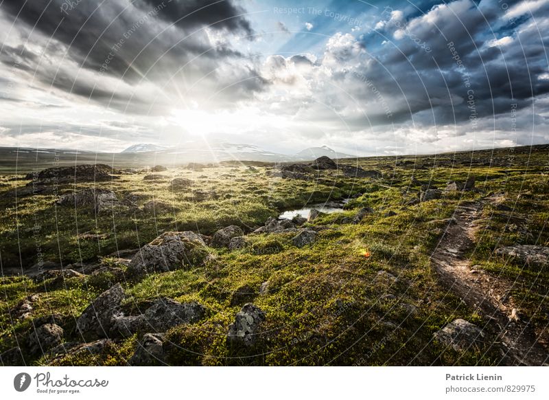 Midsommer Ferien & Urlaub & Reisen Tourismus Ausflug Abenteuer Ferne Freiheit Umwelt Natur Landschaft Urelemente Erde Luft Himmel Wolken Sonne Sonnenaufgang