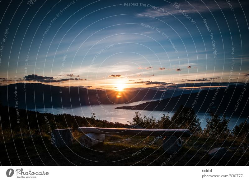 Fernweh Ferien & Urlaub & Reisen Ausflug Ferne Freiheit Sommer Natur Landschaft Pflanze Himmel Horizont Sonnenaufgang Sonnenuntergang Schönes Wetter Hügel