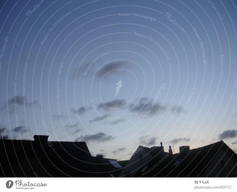 Großstadtromantik III Heimat Haus Wolken Sonnenaufgang Panorama (Aussicht) Stadt Stadtrand Morgen Stadtteil Himmel Winter Landkreis Osnabrück Kontrast