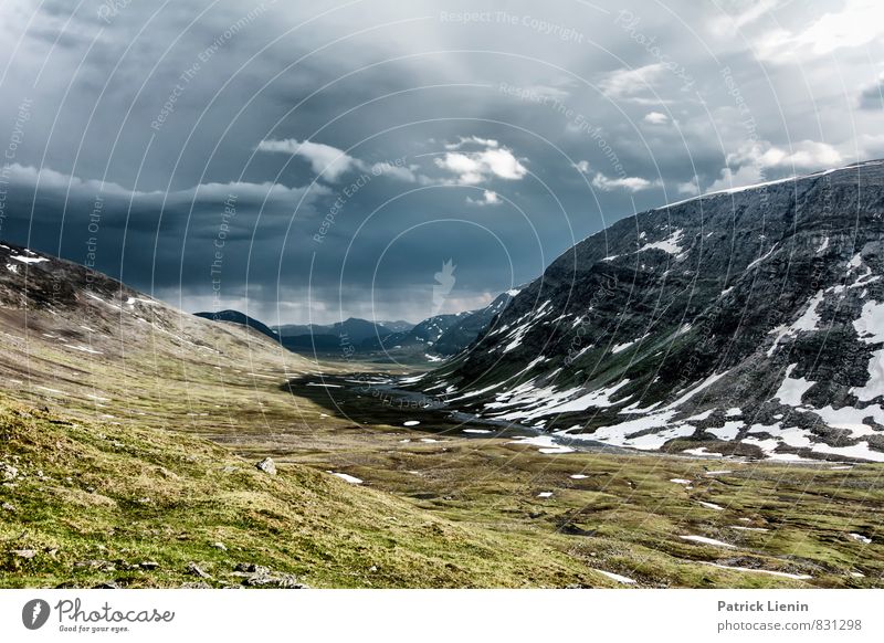 Midnight Sun VIII Zufriedenheit Sinnesorgane Ferne Freiheit Expedition Umwelt Natur Landschaft Urelemente Erde Luft Himmel Wolken Gewitterwolken Klima