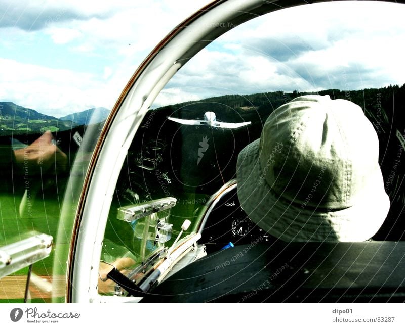 Auf und der Ente nach König Segelfliegen Flugplatz Wolken Gras Cockpit Baum Luftverkehr Blaník Panel Mauterndorf Schlepp Himmel Berge u. Gebirge