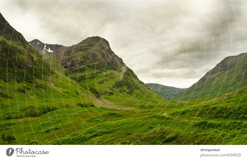 Stob Coire nan Lochan Ferien & Urlaub & Reisen Tourismus Abenteuer Ferne Expedition Berge u. Gebirge wandern Urelemente Wolken Gras Moos Felsen Highlands Gipfel