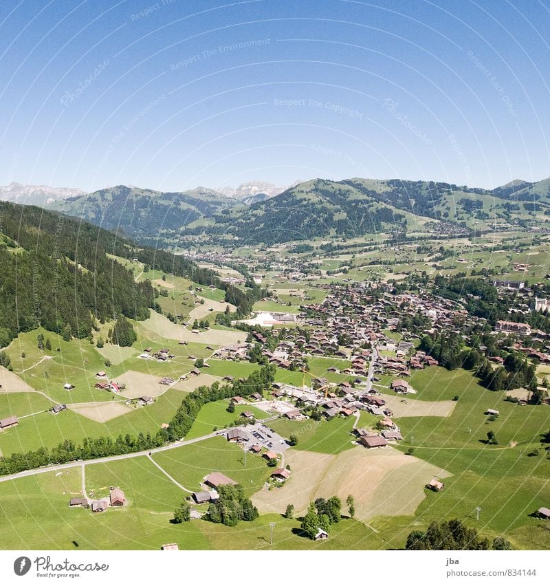 Saanen-Gstaad Wohlgefühl Erholung ruhig Ausflug Abenteuer Berge u. Gebirge Sport Flugsportarten Gleitschirmfliegen Landschaft Luft Himmel Sommer Schönes Wetter