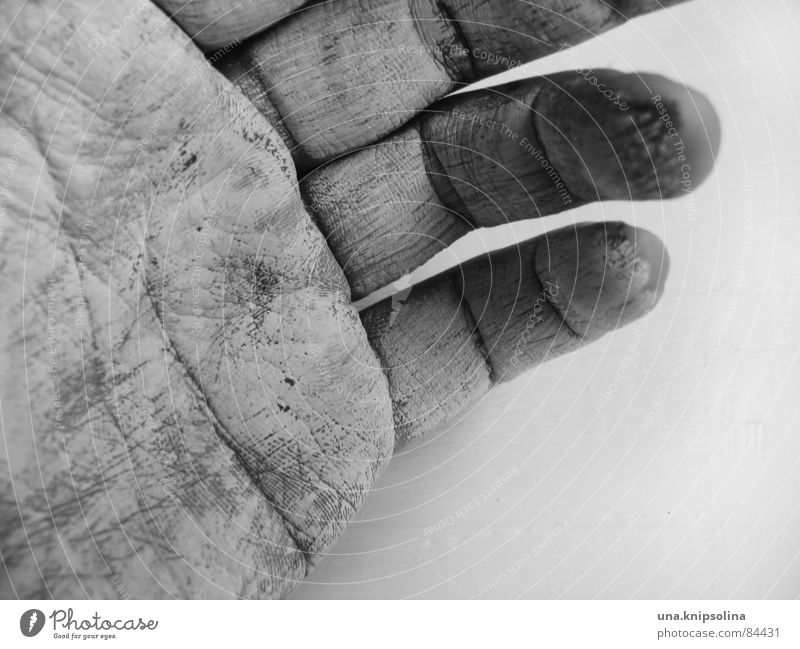 blanc Haut Handwerk Finger Linie berühren zeichnen streichen Farbe Handcreme Kunsthandwerker Hautkrankheit Farbgestaltung Hülle Maurerhandwerk handhaben