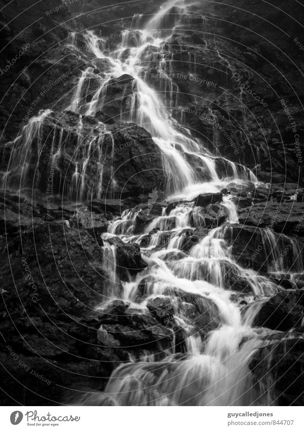 Wasserfall Umwelt Natur Landschaft Frühling Sommer Herbst Wetter Schönes Wetter schlechtes Wetter Alpen Berge u. Gebirge Bach Fluss Leben Reinlichkeit