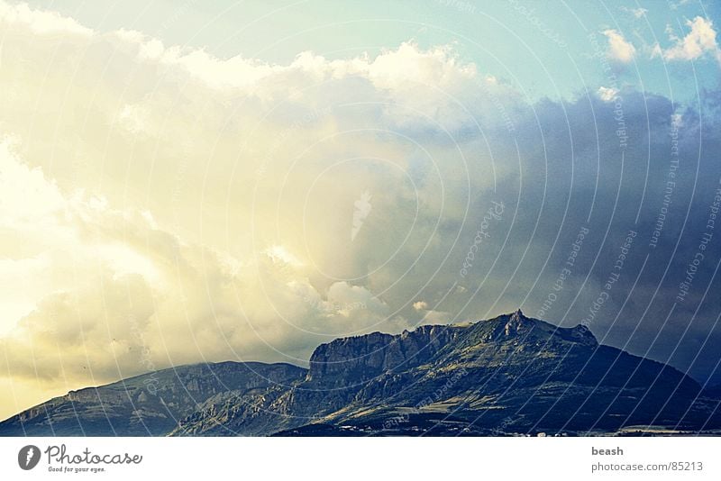 mountain Himmel Wolken Licht Berge u. Gebirge Sommer sky clouds dawn light Außenaufnahme