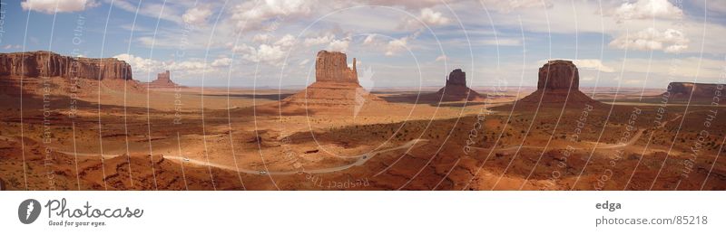 Monument Valley, USA Panorama (Aussicht) Nationalpark 360 Berge u. Gebirge Wüste groß Panorama (Bildformat)