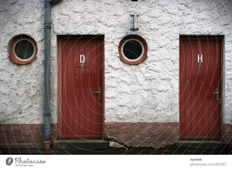 Arbeitsplatz des Grafen v. Droste-Schattenburg Frau Rundfenster Toilettenbürste Montezumas Rache Waschhaus Herr Dame Toilettenpapier Fenster Lüftung Abwasser