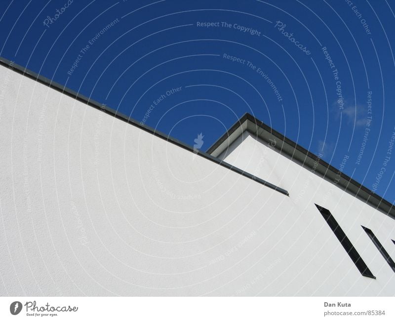 Wandbild Linie Strukturen & Formen grau Fenster Dach Ecke Abtrennung geschnitten Perspektive Froschperspektive traumhaft Freitag Wochenende modern