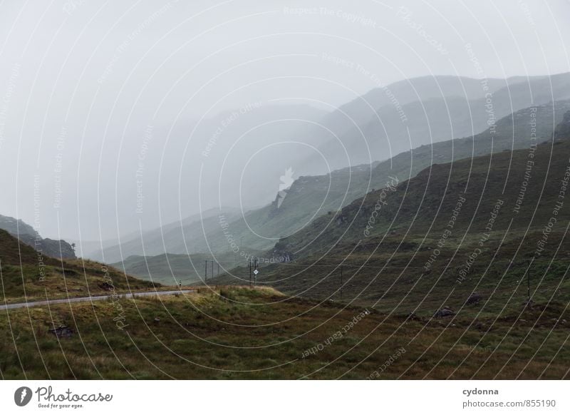 Wetterwechsel Ferien & Urlaub & Reisen Ausflug Abenteuer Ferne Freiheit Umwelt Natur Landschaft Nebel Regen Hügel Berge u. Gebirge Einsamkeit einzigartig