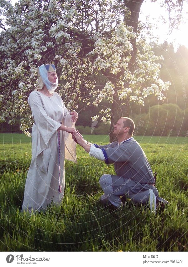 Willst Du? Heiratsantrag Wunsch Romantik historisch Frühling Sonnenuntergang Lebenslauf allerliebst Zuneigung Hochzeitspaar Freundlichkeit Venus Herz Abend