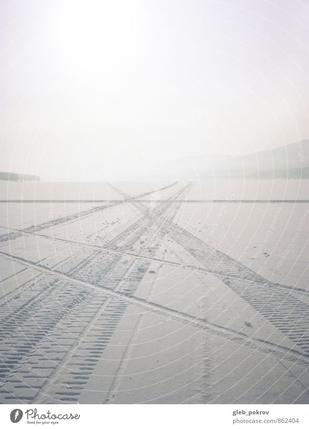 Dokument #sea 1 Landschaft Horizont Winter Klima Eis Frost Schnee Strand authentisch Unendlichkeit schön wild blau weiß Farbfoto Menschenleer Freisteller